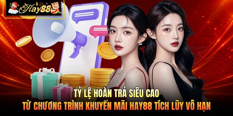 Nhà cái Hay88 Tỷ lệ hoàn trả siêu cao từ chương trình khuyến mãi HAY88 tích lũy vô hạn